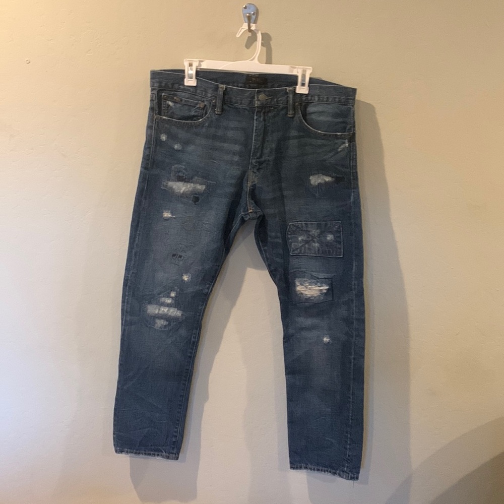 Polo Ralph Lauren Ripped & Patched Jeans